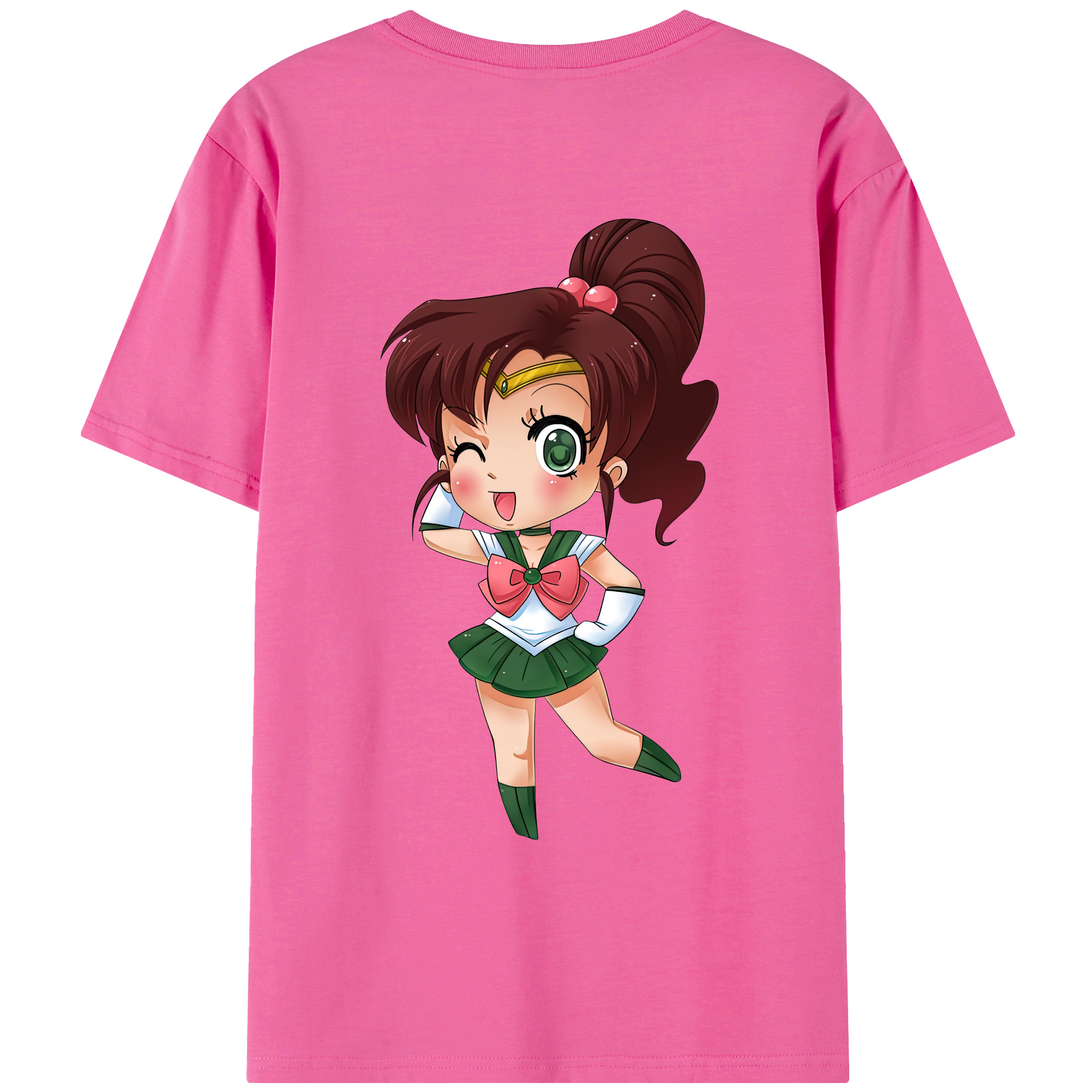 （画像用） 美少女戦士セーラームーン 木野 まこと きの まこと Sailor Moon Kino Makoto （セーラージュピター；Sailor Jupiter） レディース半袖Tシャツ(バックプリント)